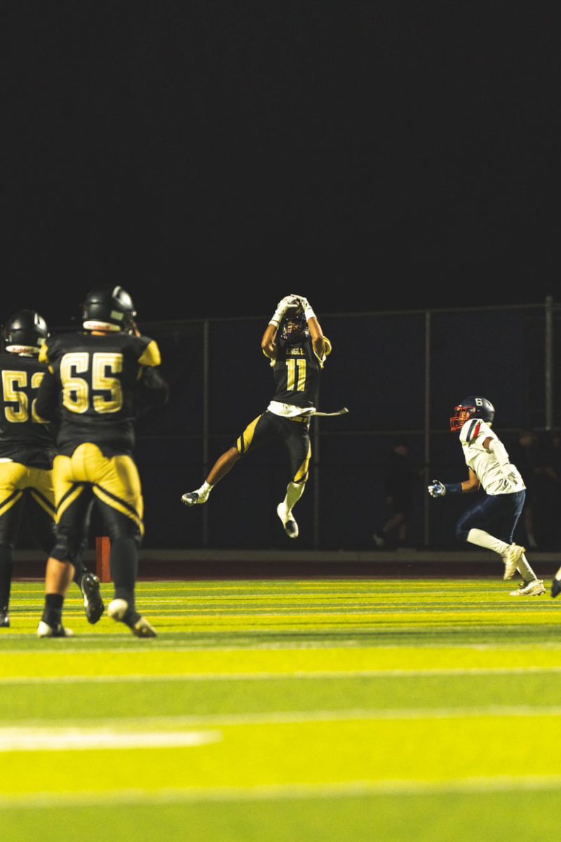 Kaden Brown's 3rd quarter interception to seal the Eagles' victory.