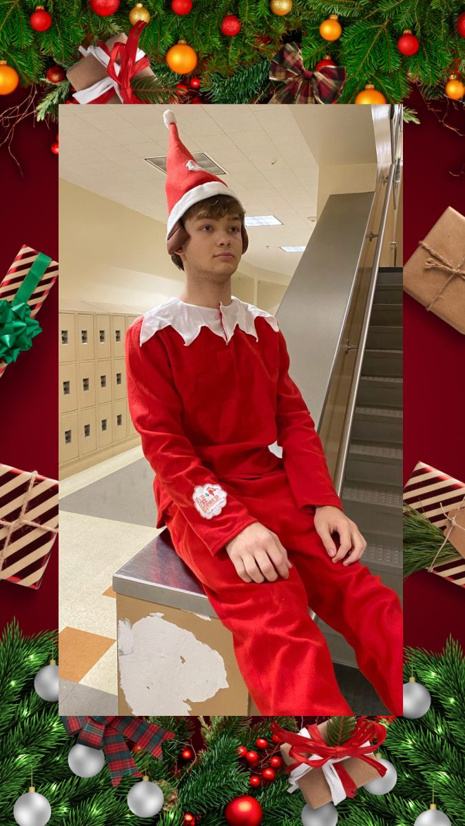 The one and only "Kai the Elf" - also known as Enochs senior Kai Herbst - will be out on campus today spreading holiday cheer on the last day before finals. 