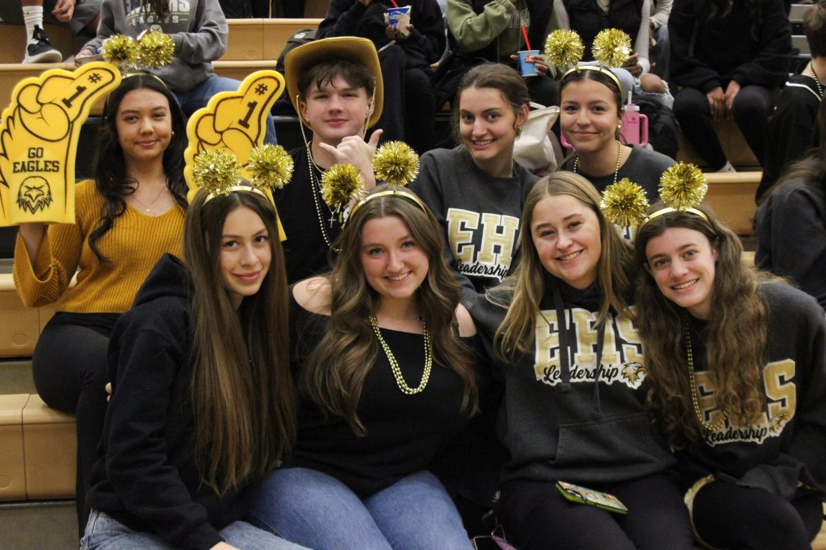 A group of Enochs juniors at the rally.