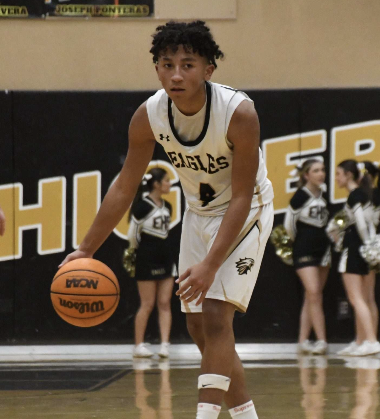 Mason Galvan dribbles up the court for Enochs - who has jumped out to a 3-0 opening to the CCAL season heading into Friday's homecoming showdown with Pitman. 

Fair Use photo courtesy of West Coast Preps 