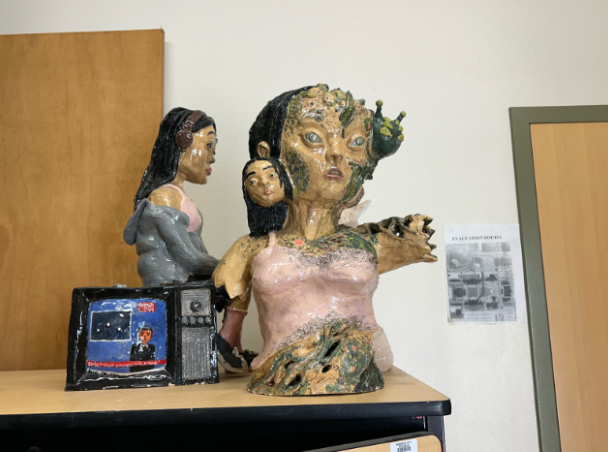 Very creative and beautiful bust made in our Enochs ceramics class!