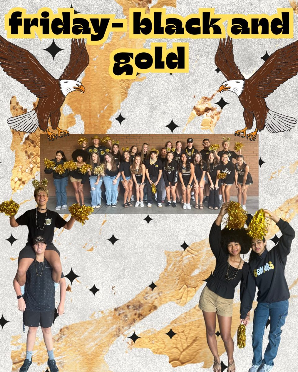 Before the Eagles take on Merced on 9/26 for Homecoming, make sure you show your school spirit by wearing Black and Gold!